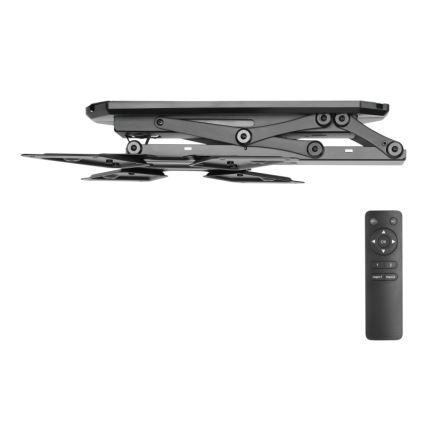MK FLORIA MKF-20DM444 - Supporto a soffitto smart per TV 55" nero Wi-Fi TUYA + telecomando