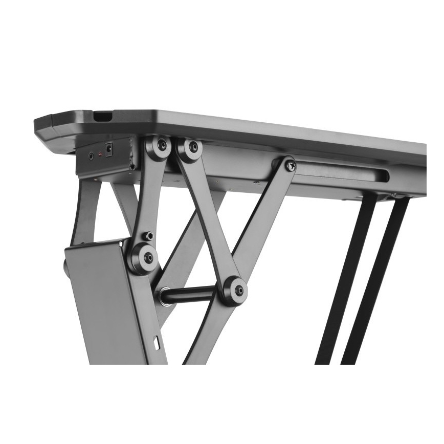 MK FLORIA MKF-20DM444 - Supporto a soffitto smart per TV 55" nero Wi-Fi TUYA + telecomando