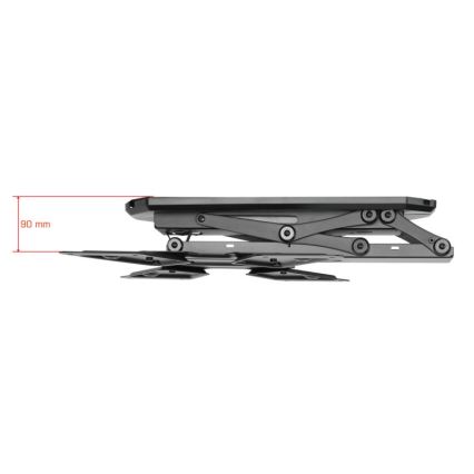 MK FLORIA MKF-20DM444 - Supporto a soffitto smart per TV 55" nero Wi-Fi TUYA + telecomando
