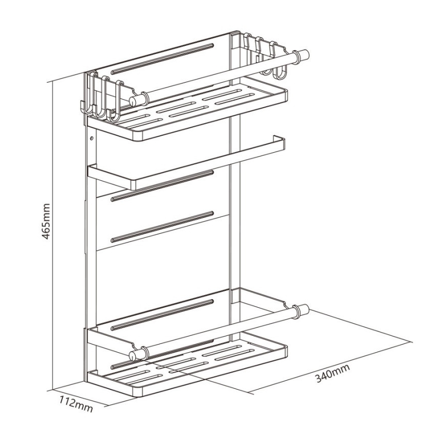 MK FLORIA MKF-21MG01W - Organiseur magnétique  46,5x34 cm blanc