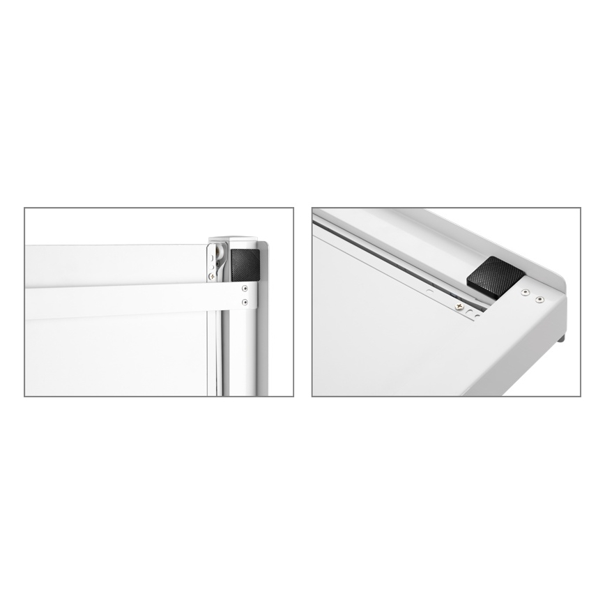 MK FLORIA MKF-23MZ601 - Kit d'empilage pour lave-linge et sèche-linge avec système coulissant 60 cm blanc