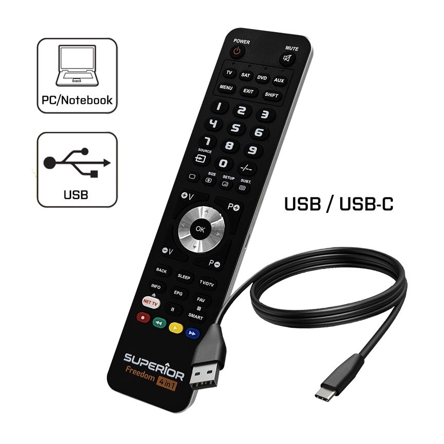 MK FLORIA Superior FREEDOM 4en1 USB - Télécommande 4en1 USB