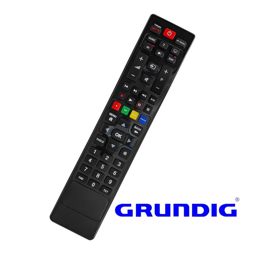 MK FLORIA Superior RC UNI TV Grundig - Télécommande de rechange pour TV de marque Grundig 2xAAA