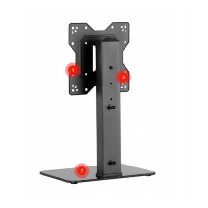 MK FLORIA Superior SUPSTV019 - Support sur pied pour TV 23-43 noir