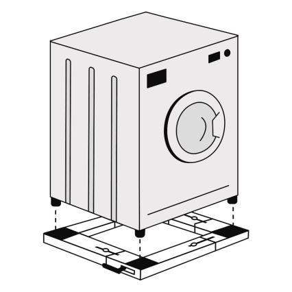MK FLORIA Superior Wheel Wash - Antivibrationsunterlage für Waschmaschine 68x68 cm