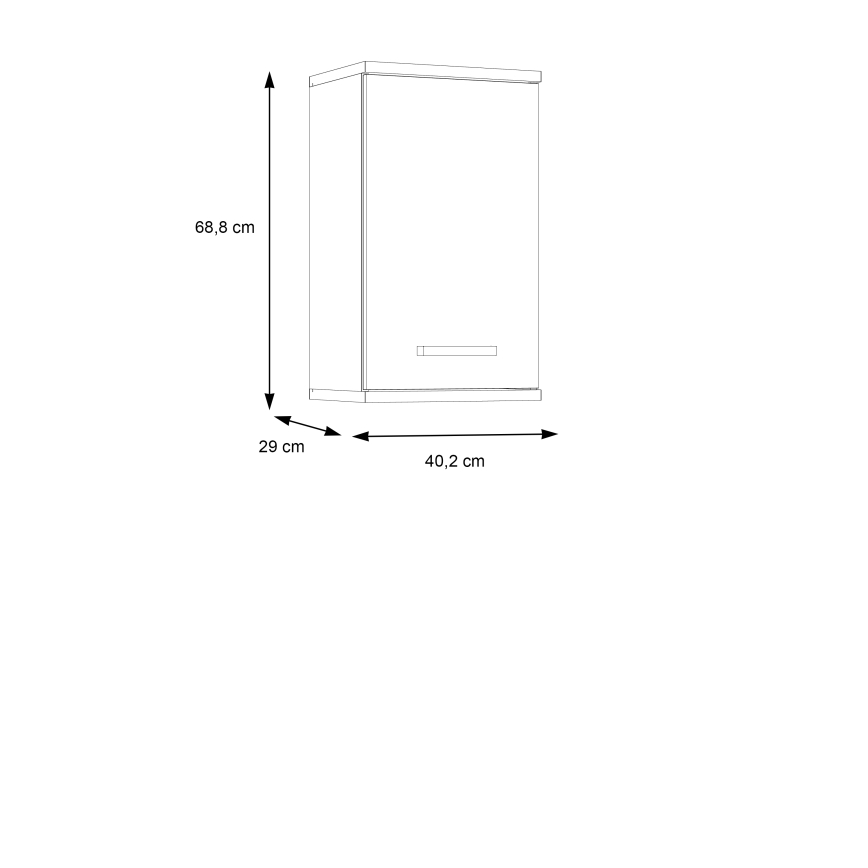 Mobile bagno sospeso VENOM antracite/marrone