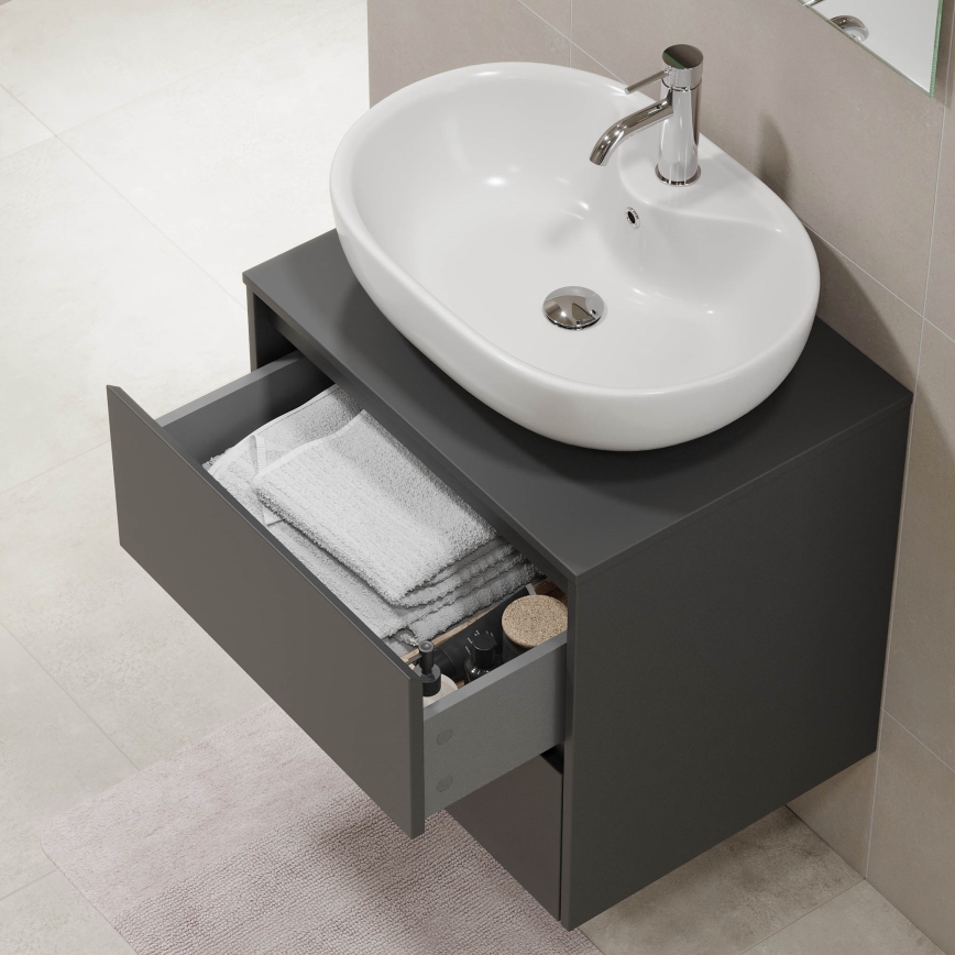 Mobile bagno TRONDHEIM per lavabo 60x57x46 cm antracite