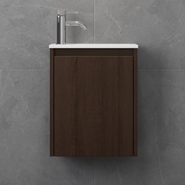 Mobile da bagno con lavabo COMO 40 cm noce