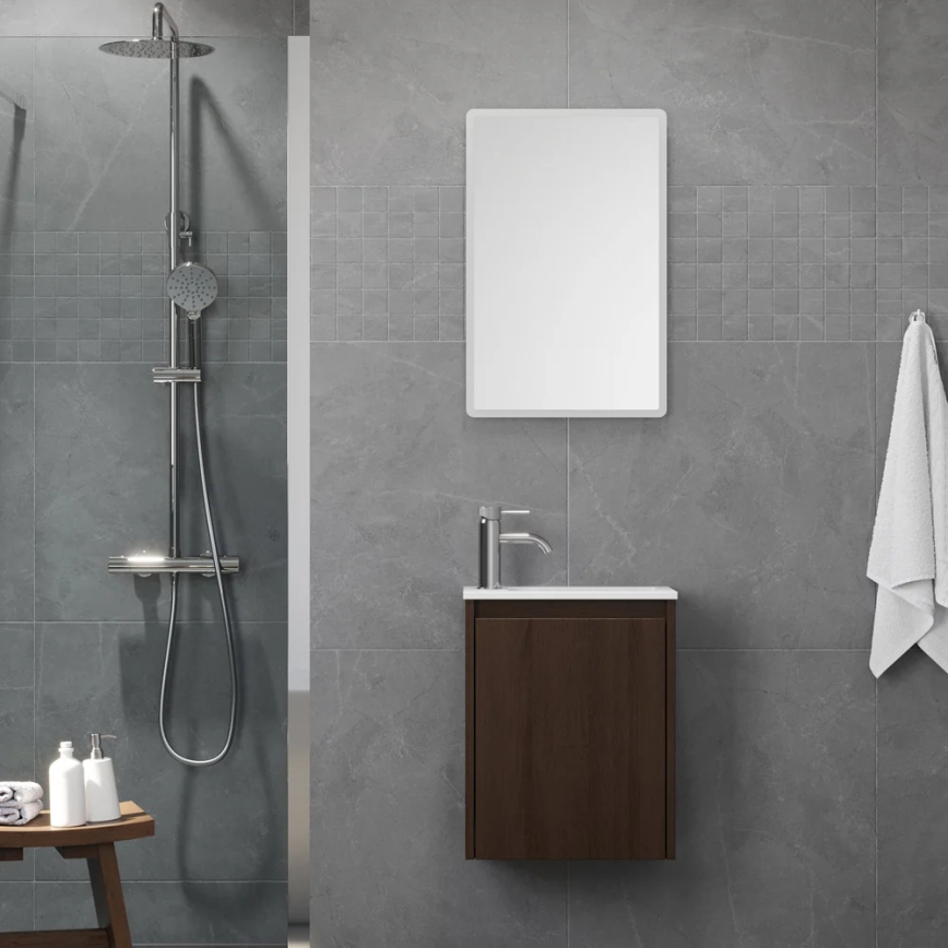 Mobile da bagno con lavabo COMO 40 cm noce