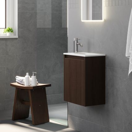 Mobile da bagno con lavabo COMO 40 cm noce