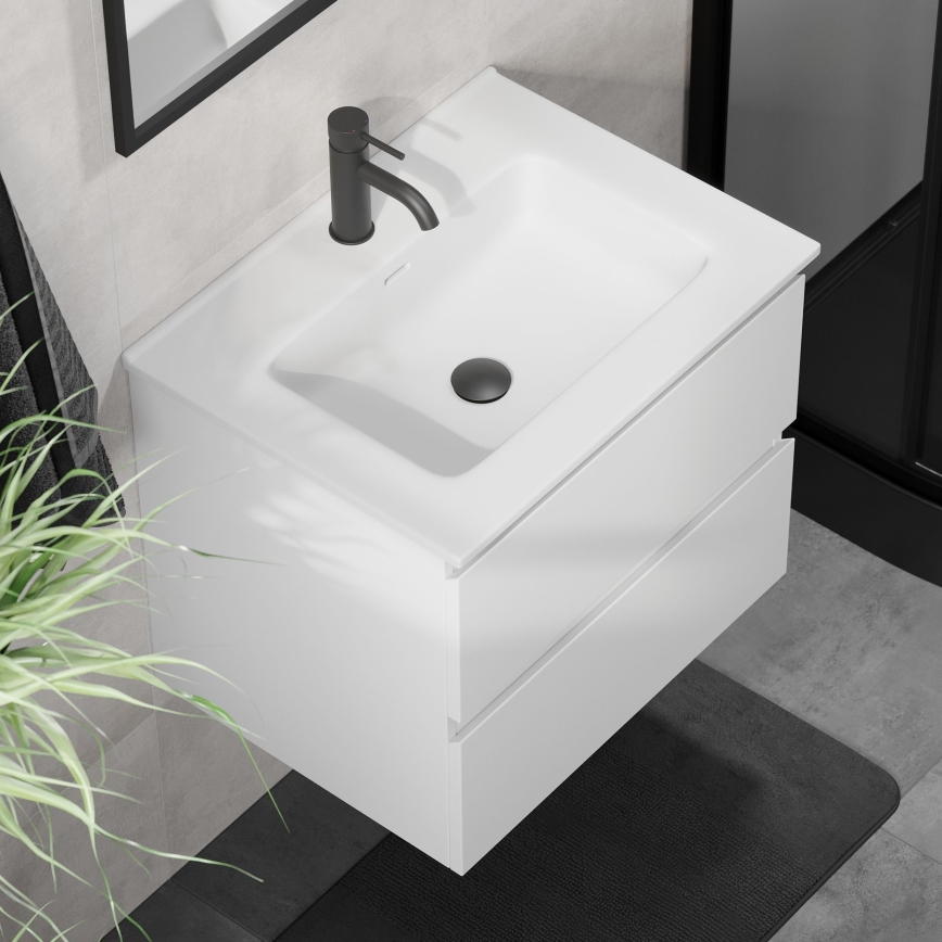 Mobile da bagno con lavabo CONOR 61 cm, bianco