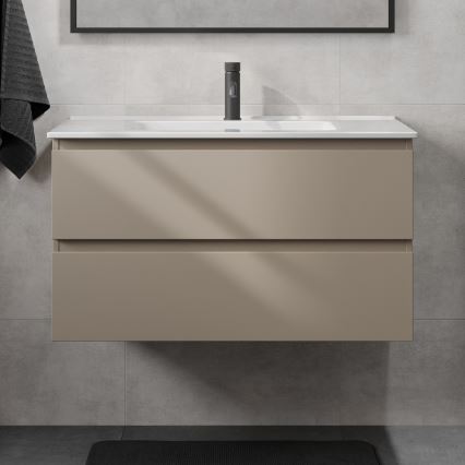 Mobile da bagno con lavabo KENWOOD 91 cm Marakesh/bianco