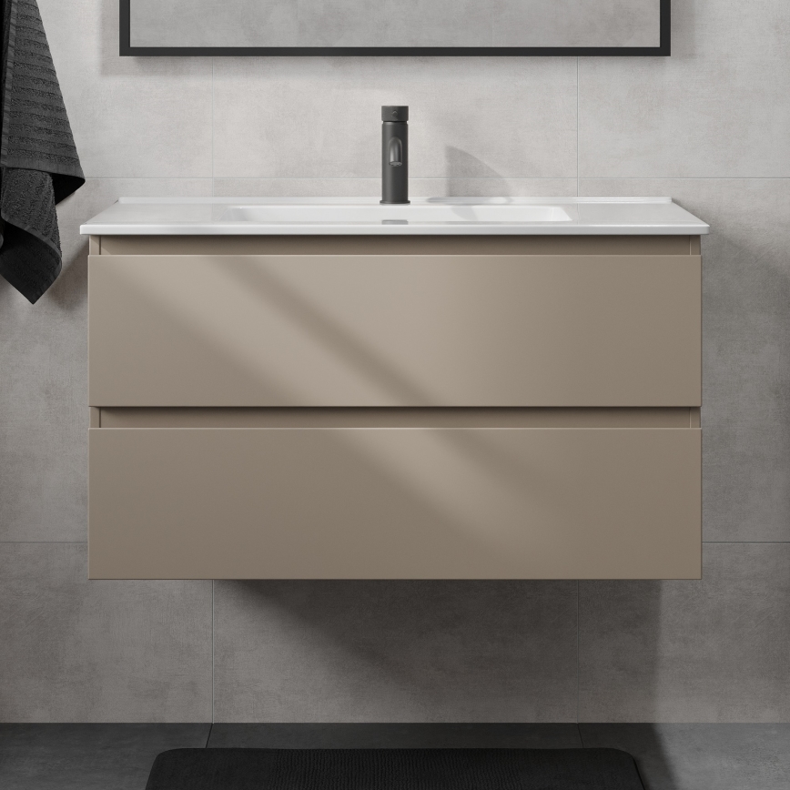 Mobile da bagno con lavabo KENWOOD 91 cm Marakesh/bianco