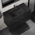 Mobile da bagno con lavabo KENWOOD 91 cm nero