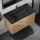 Mobile da bagno con lavabo KENWOOD 91 cm rovere/nero