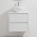 Mobile da bagno con lavabo TRONDHEIM/DRAMMEN 60x57x46 cm bianco
