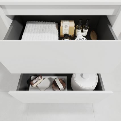 Mobile da bagno con lavabo TRONDHEIM/DRAMMEN 60x57x46 cm bianco