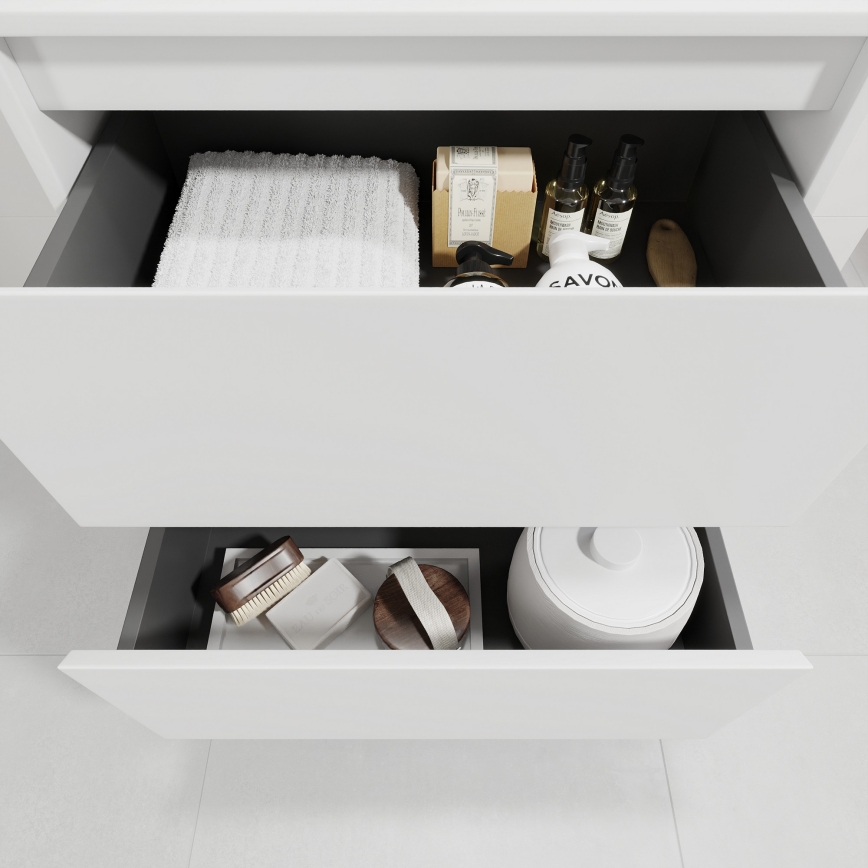 Mobile da bagno con lavabo TRONDHEIM/DRAMMEN 60x57x46 cm bianco
