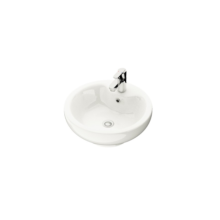 Mobile da bagno con lavabo TRONDHEIM/DRAMMEN 60x57x46 cm bianco