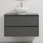 Mobile da bagno con lavabo TRONDHEIM/DRAMMEN 90x57x46 cm antracite/bianco