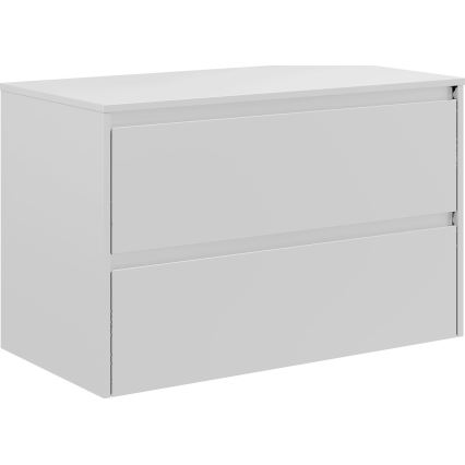 Mobile da bagno con lavabo TRONDHEIM/DRAMMEN 90x57x46 cm bianco
