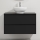 Mobile da bagno con lavabo TRONDHEIM/DRAMMEN 90x57x46 cm nero/bianco