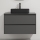 Mobile da bagno con lavabo TRONDHEIM/LJORDAL 90x57x46 cm antracite/nero