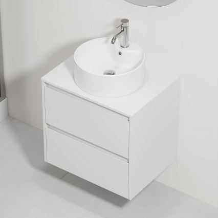 Mobile da bagno con lavabo TRONDHEIM/VIKEDAL 60x57x46 cm, bianco