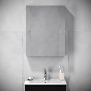 Mobile da bagno con specchio KENWOOD 65x50 cm, nero