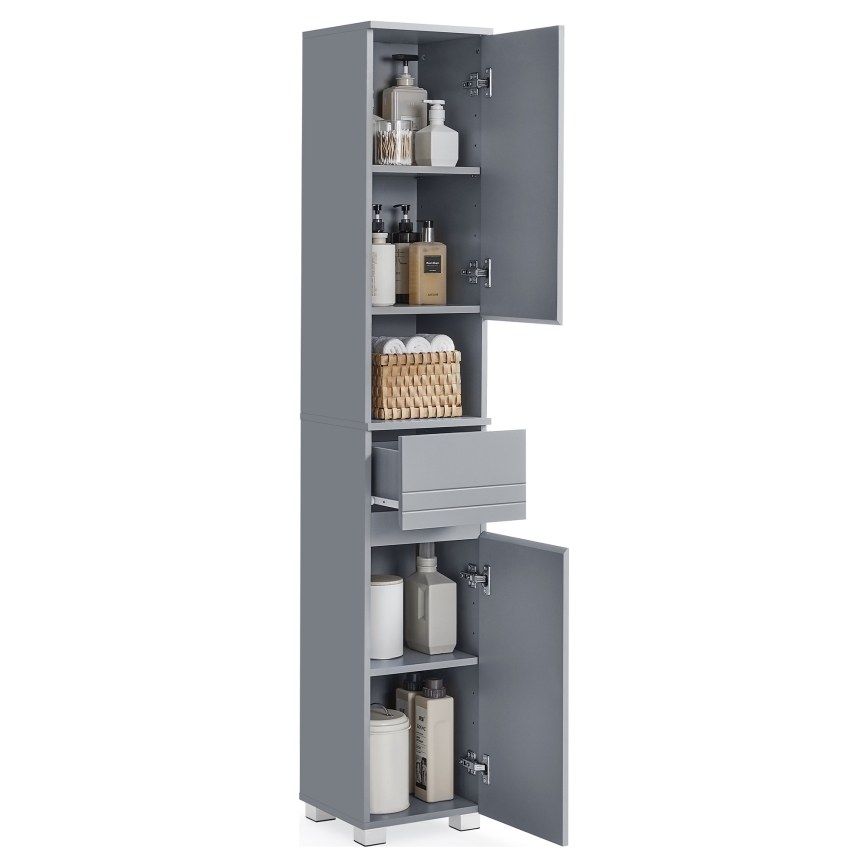 Mobile da bagno KATY 30x170 cm grigio