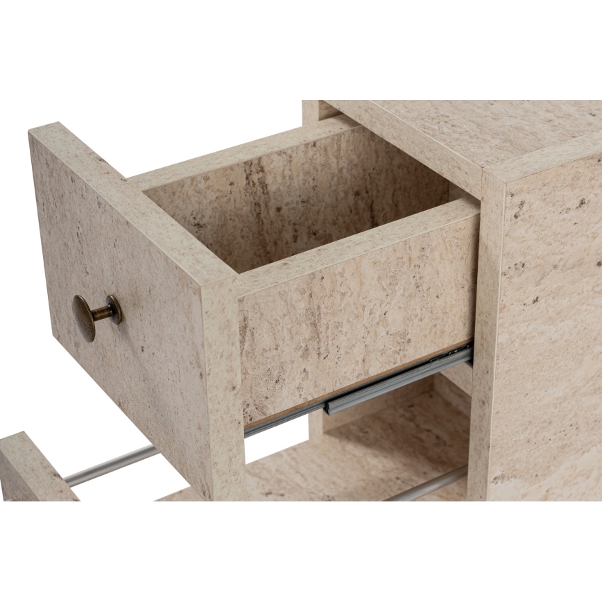 Mobile per bagno MELODY, finitura effetto marmo beige