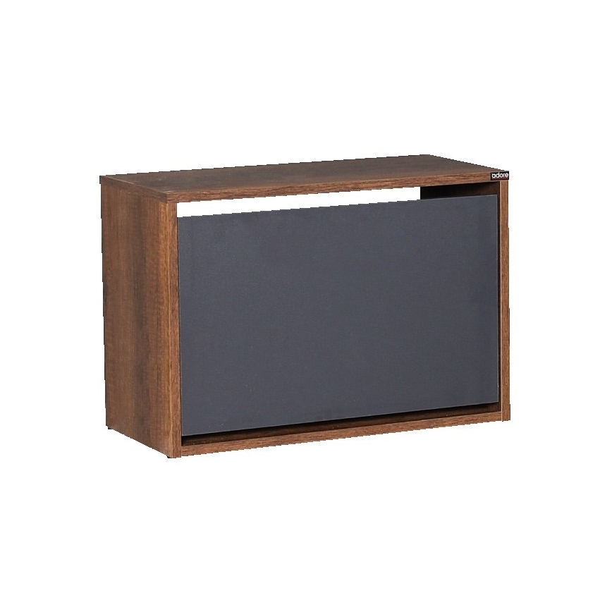 Mobile per scarpe 42x60 cm marrone/antracite