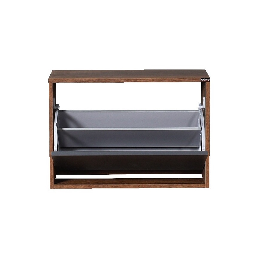 Mobile per scarpe 42x60 cm marrone/antracite