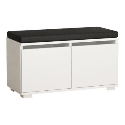 Mobile per scarpe DRAGO 42x80 cm bianco/nero