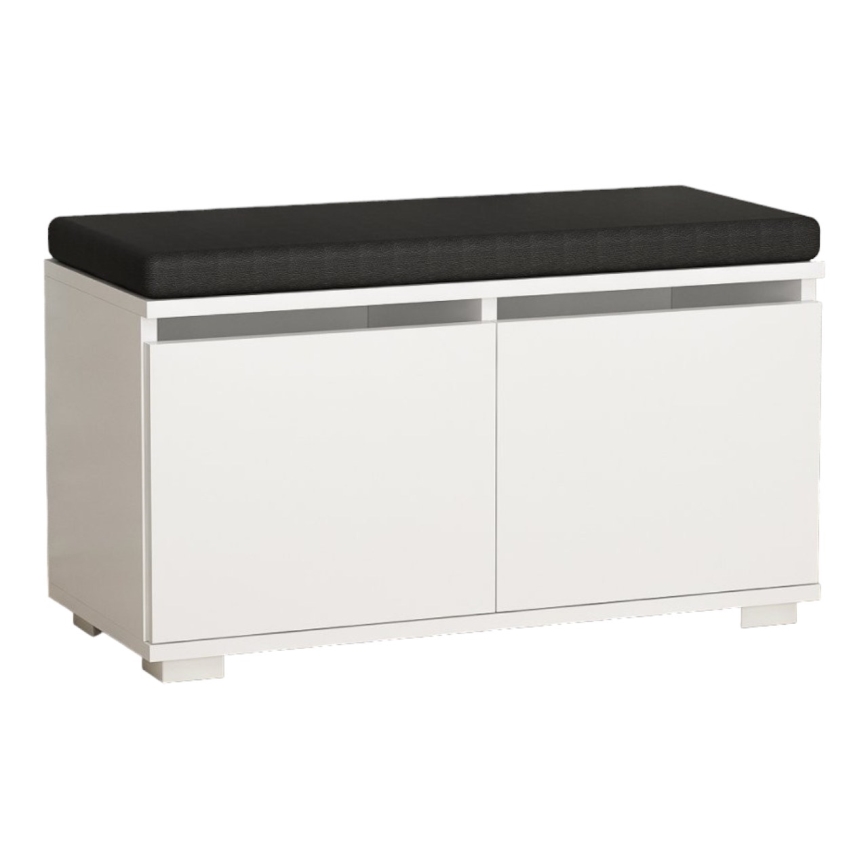 Mobile per scarpe DRAGO 42x80 cm bianco/nero