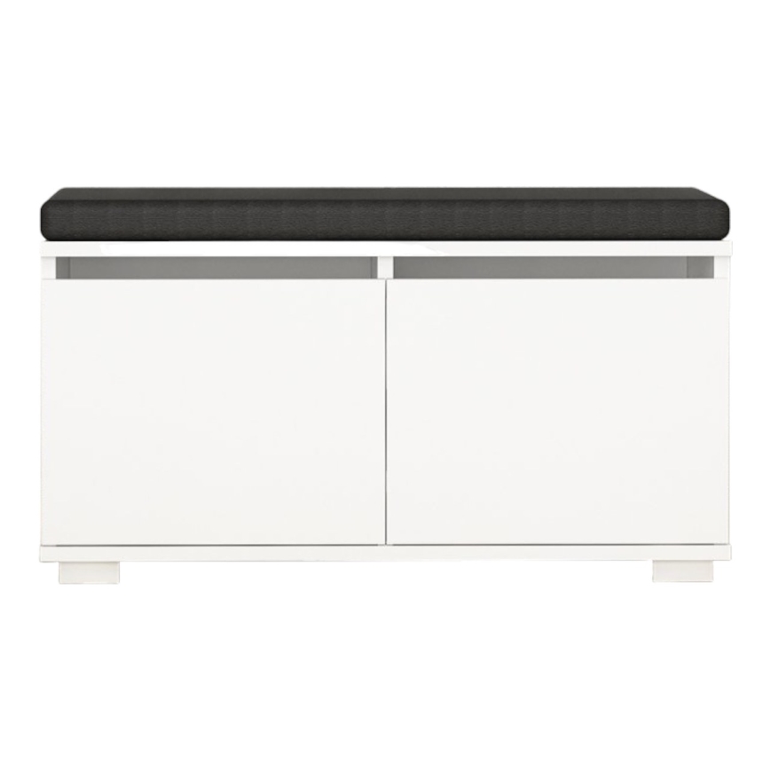Mobile per scarpe DRAGO 42x80 cm bianco/nero