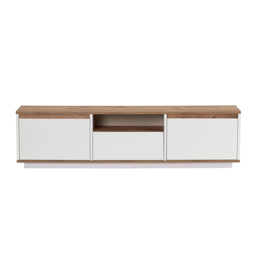 Mobile porta TV KREDE 160x30 cm bianco/pino