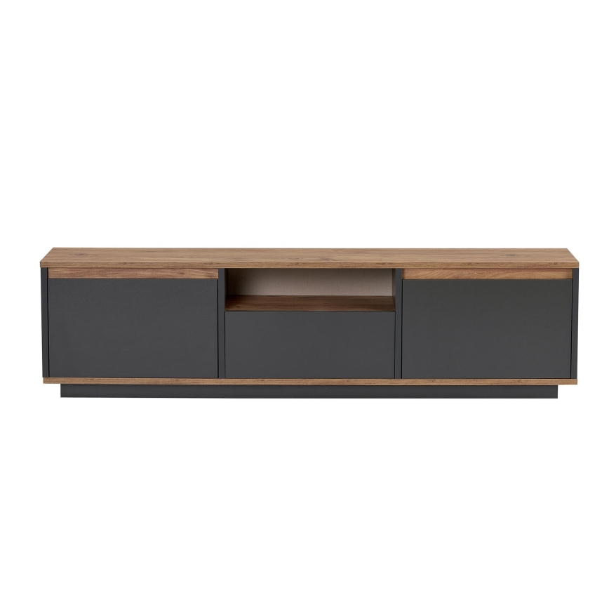 Mobile TV KREDE 160x30 cm antracite/pino