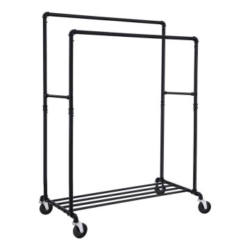 Mobiler Garderobenständer LINEA, schwarz