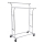 Mobiler Garderobenständer LINEA, silber