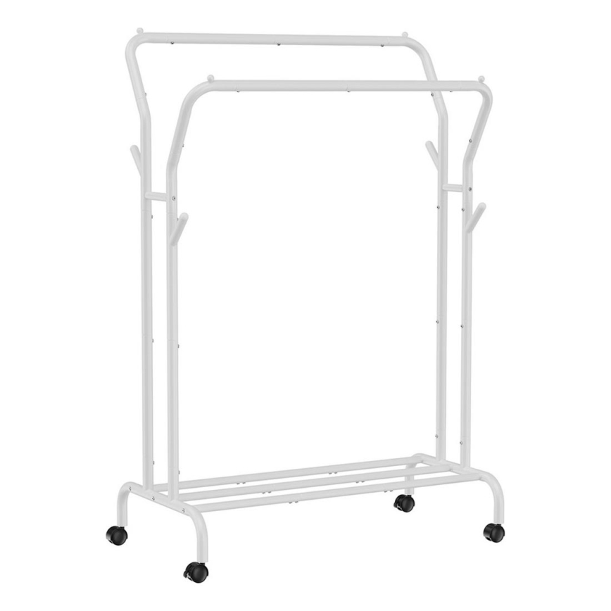 Mobiler Garderobenständer LINEA, weiß