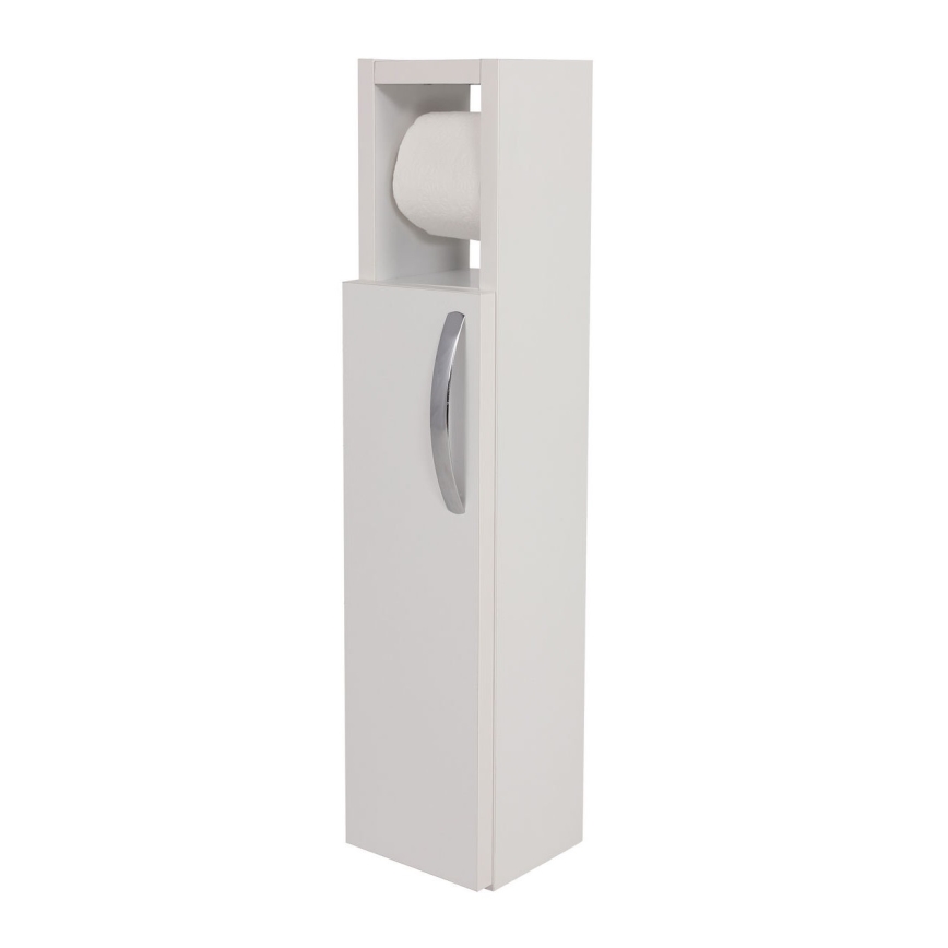 Mobiletto con porta carta igienica STAR 65x15 cm bianco
