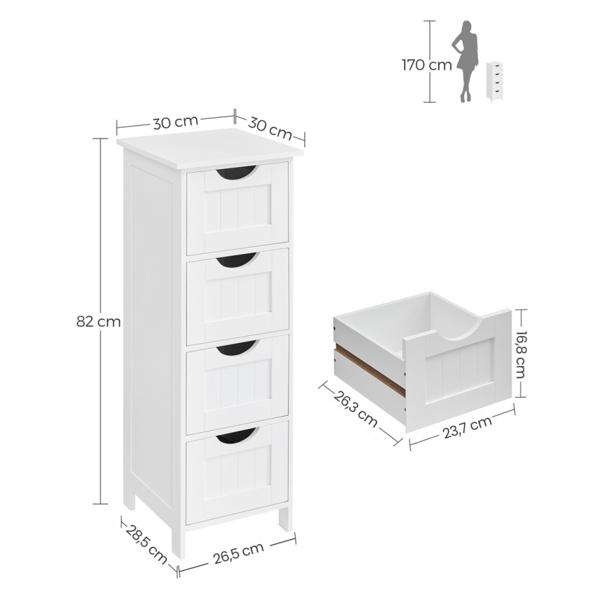 Mobiletto ZARA bianco
