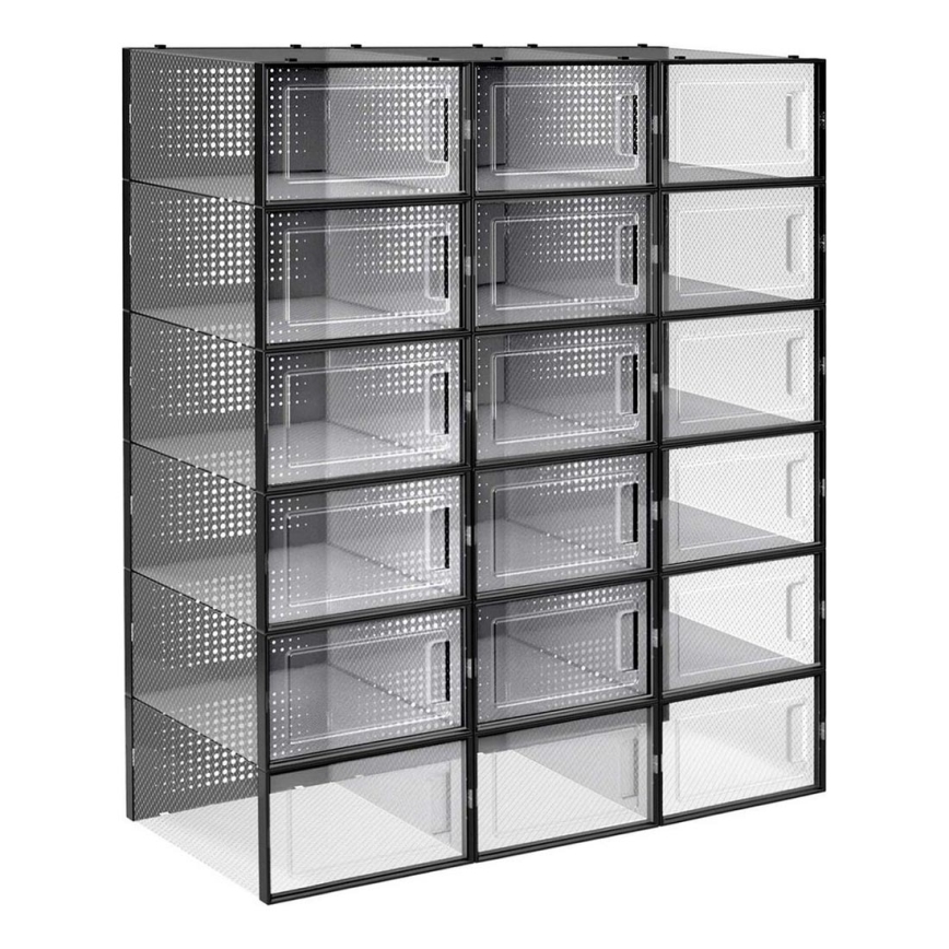 Modulares BOXIFY-Regal mit Fächern, schwarz