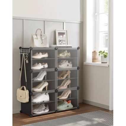 Modulares Regal mit Fächern BOXIFY schwarz