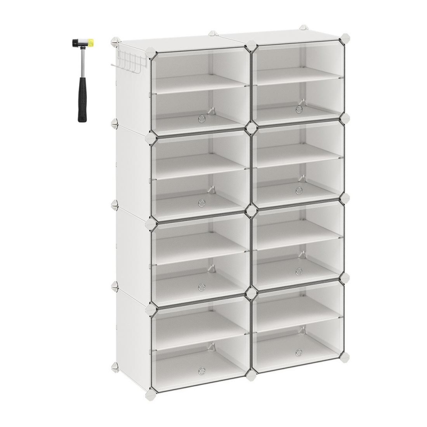 Modulares Regal mit Fächern BOXIFY, weiß