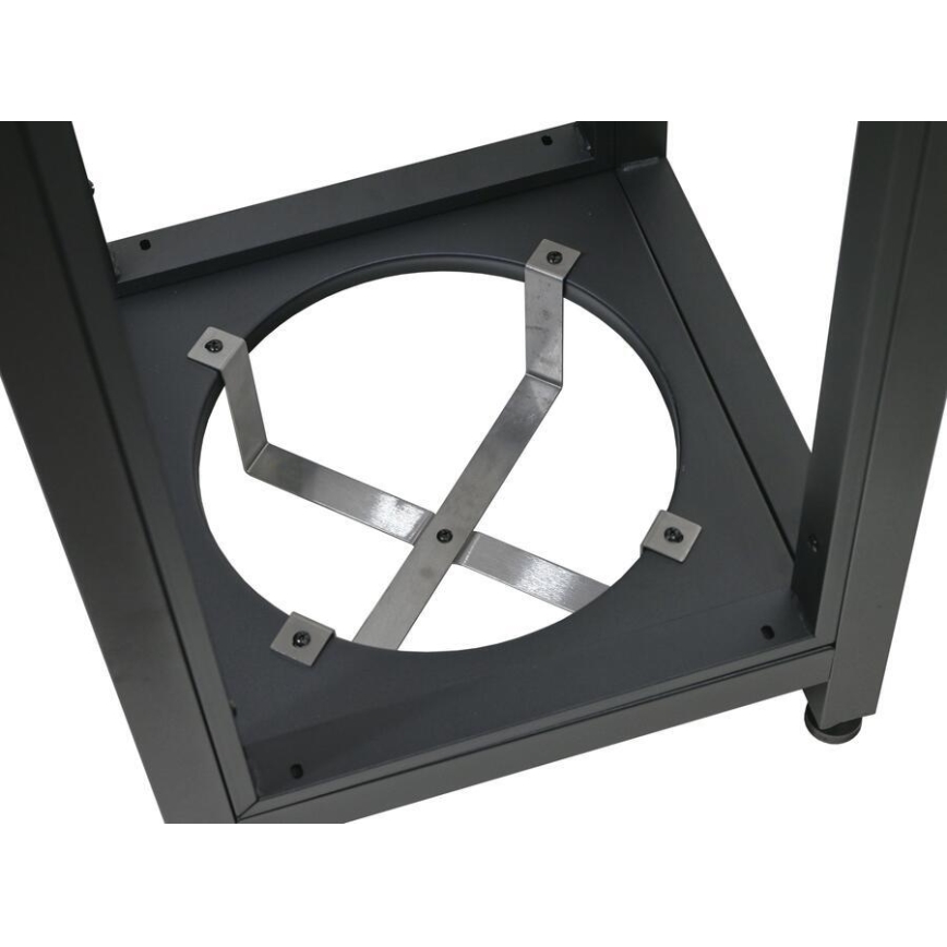 Module d'angle extérieur 47x47x123 cm noir/inox