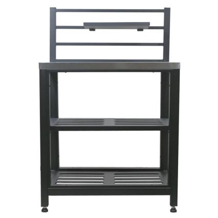Module extérieur table 80x47x123 cm noir/inox