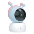 Monitor per bambini intelligente con sensore di movimento 2K 5V Wi-Fi Tuya rosa/blu