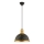 MONZA Pendelleuchte 1xE27/40W/230V Durchmesser 29 cm Schwarz/Brass